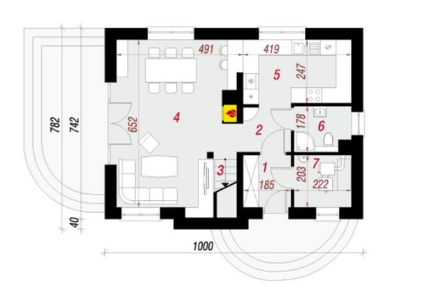 MẪU NHÀ CẤP 4 ĐẸP 78M2