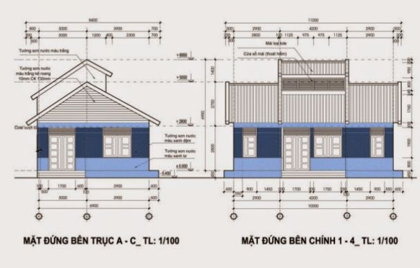 MẪU NHÀ CẤP 4 DIỆN TÍCH 70M2