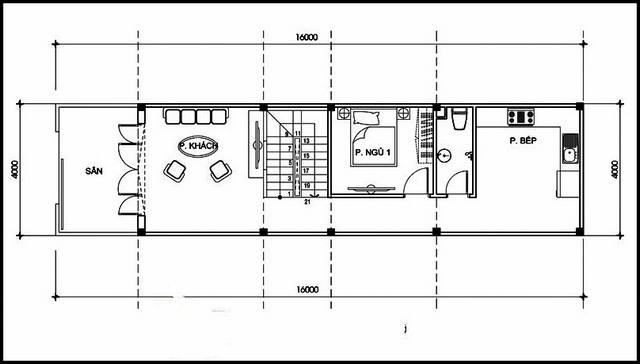 MẪU NHÀ ỐNG 2 TẦNG HIỆN ĐẠI