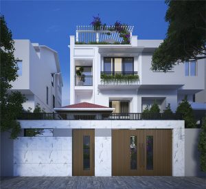 MẪU NHÀ PHỐ 4 TẦNG TÂN CỔ ĐIỂN