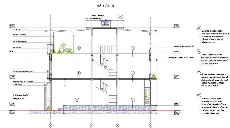 MẪU NHÀ PHỐ ĐẸP 3 TẦNG 5X12M