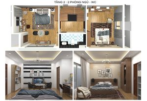 MẪU NHÀ PHỐ ĐẸP 3 TẦNG 5X12M