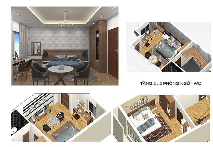 MẪU NHÀ PHỐ ĐẸP 3 TẦNG 5X12M