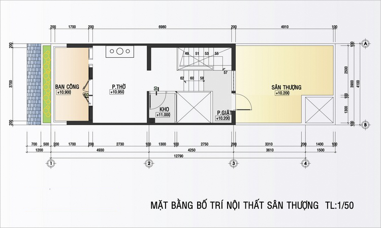 MẪU NHÀ PHỐ HIỆN ĐẠI DIỆN TÍCH NHỎ 64M2
