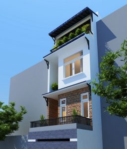 MẪU NHÀ PHỐ HIỆN ĐẠI DIỆN TÍCH NHỎ 64M2