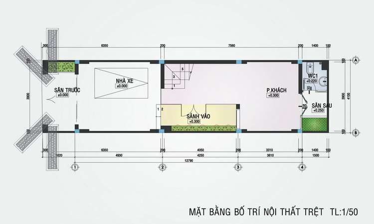 MẪU NHÀ PHỐ HIỆN ĐẠI DIỆN TÍCH NHỎ 64M2