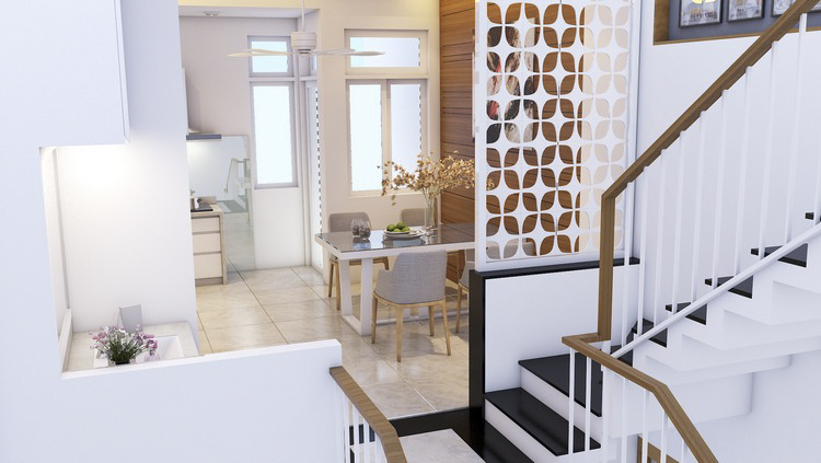 MẪU NHÀ PHỐ HIỆN ĐẠI DIỆN TÍCH NHỎ 64M2