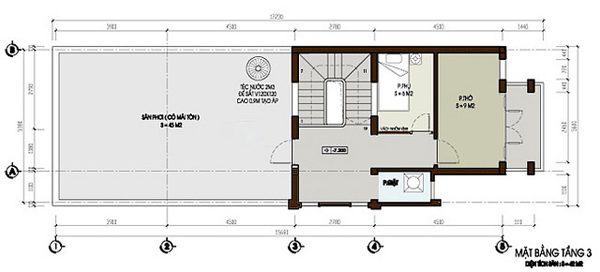 Mẫu nhà phố mặt tiền 6x20m